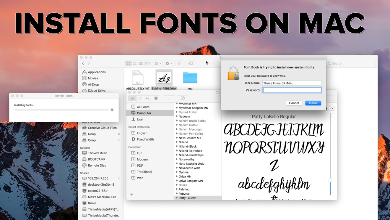 Mac fonts for windows downloads